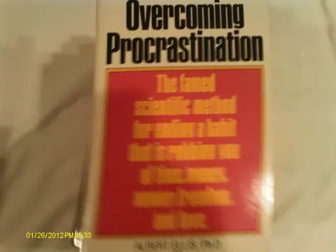 Cover of Overcoming Procrastination