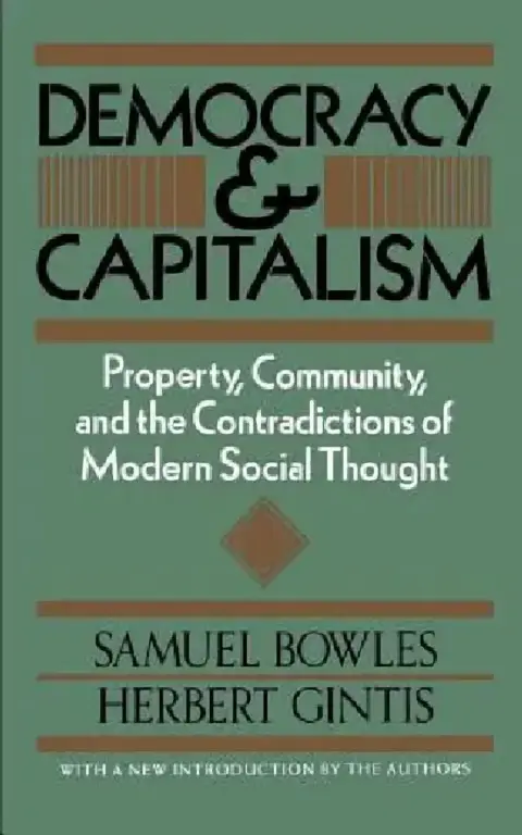 Cover of Democracy and Capitalism