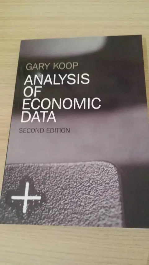 Cover of Analysis of Economic Data