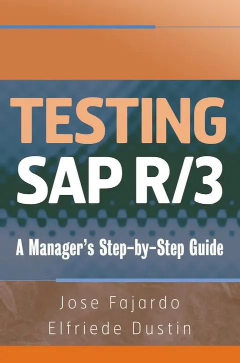 Cover of Testing SAP R/3