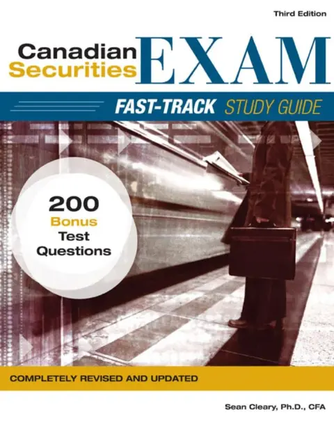 Cover of Canadian Securities Exam Fast–Track Study Guide