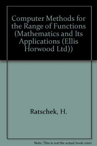 Cover of Computer Methods for the Range of Functions