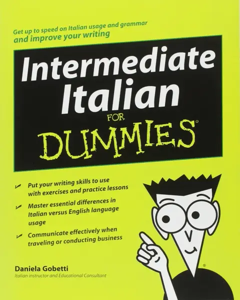 Cover of Intermediate Italian for Dummies