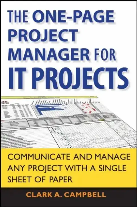 Cover of One-Page Project Manager For It Projects