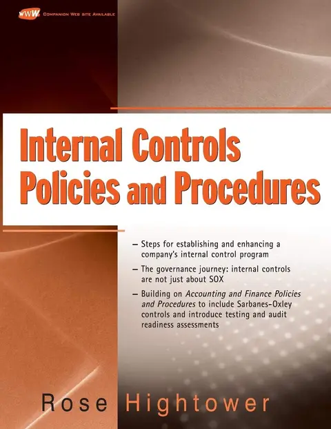 Cover of Internal Controls Policies and Procedures