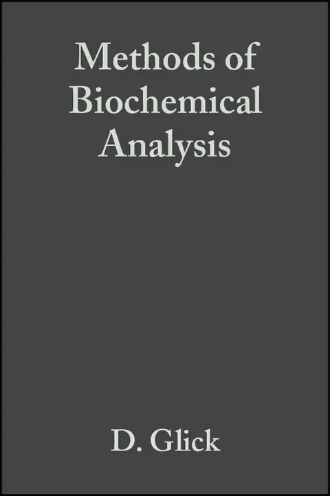 Cover of Methods of Biochemical Analysis