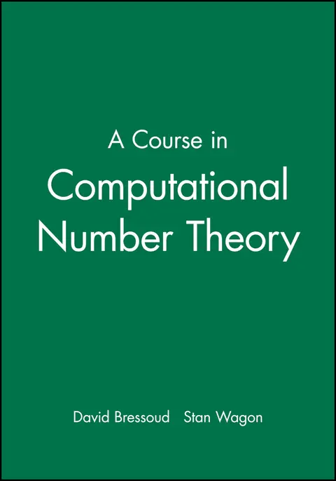 Cover of A Course in Computational Number Theory
