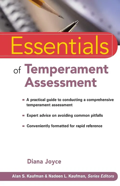 Cover of Essentials of Temperament Assessment