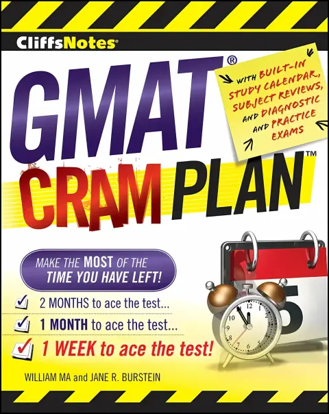 Cover of CliffsNotes GMAT Cram Plan
