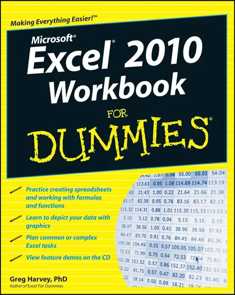 Cover of Excel 2010 Workbook for Dummies