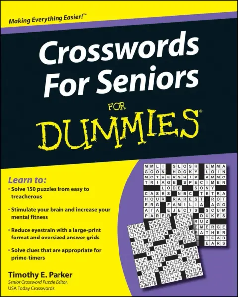 Cover of Crosswords for Seniors for Dummies