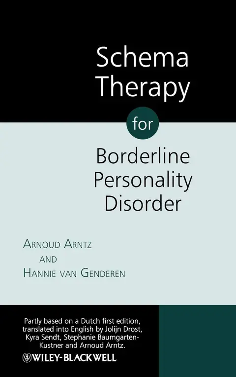 Cover of Schema Therapy for Borderline Personality Disorder