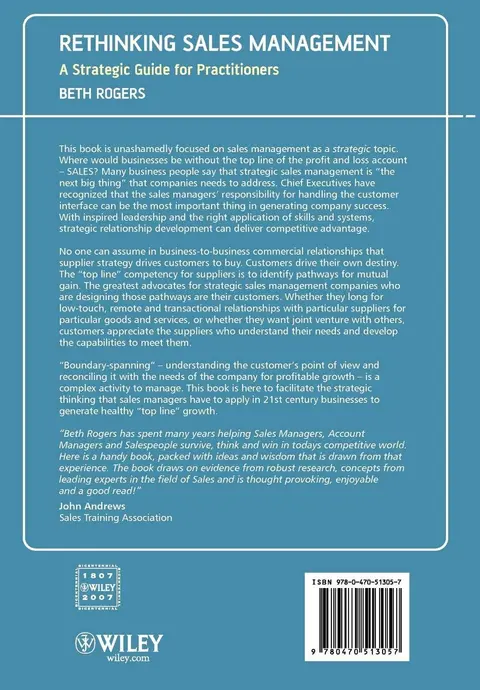 Cover of Rethinking Sales Management