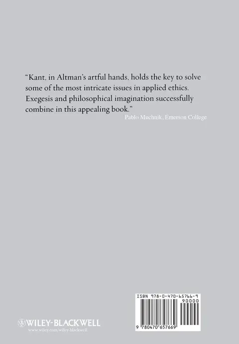 Cover of Kant and Applied Ethics