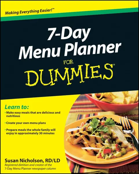 Cover of 7–Day Menu Planner for Dummies