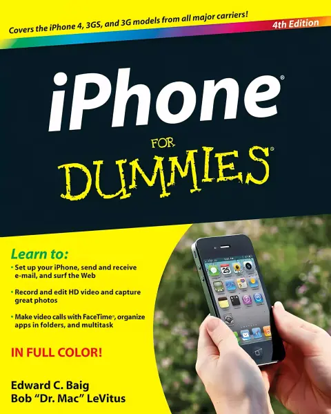 Cover of iPhone for Dummies, 4th edition