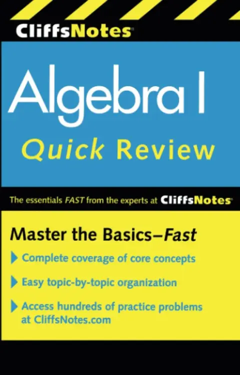 Cover of CliffsNotes Algebra I Quick Review