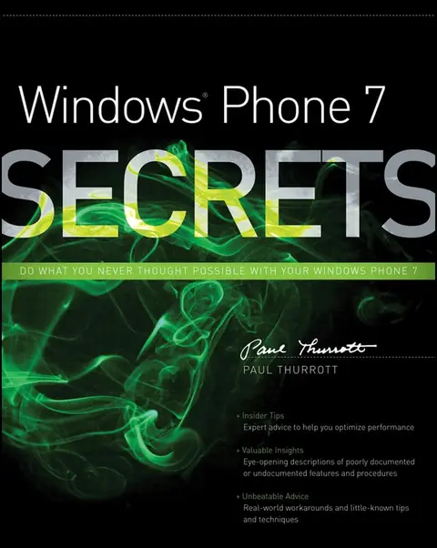 Cover of Windows Phone 7 Secrets