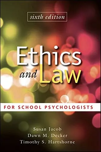 Cover of Ethics and Law for School Psychologists