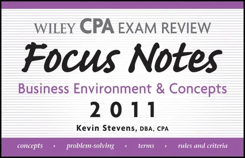 Cover of Wiley CPA Examination Review Focus Notes