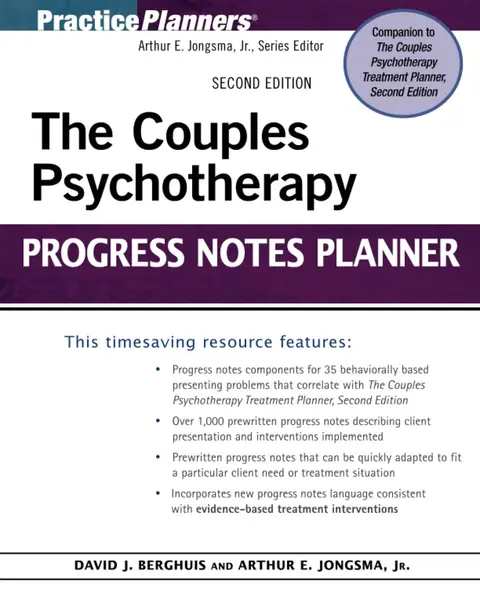 Cover of The Couples Psychotherapy Progress Notes Planner