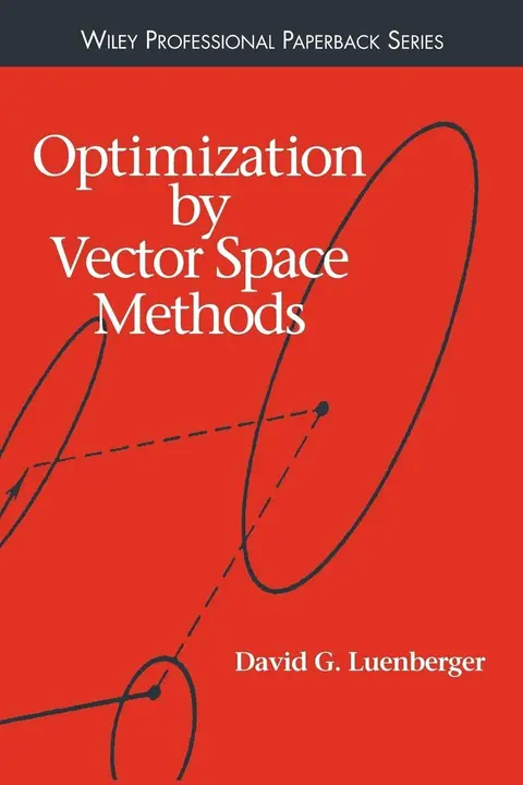 Cover of Optimization by Vector Space Methods