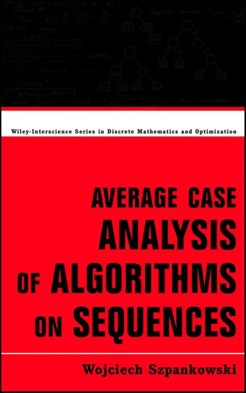 Cover of Average Case Analysis of Algorithms on Sequences