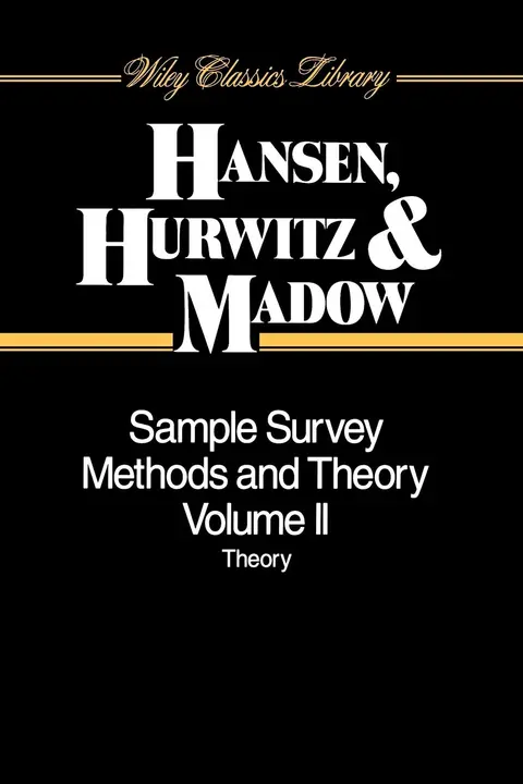 Cover of Sample Survey Methods and Theory