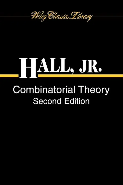 Cover of Combinatorial Theory
