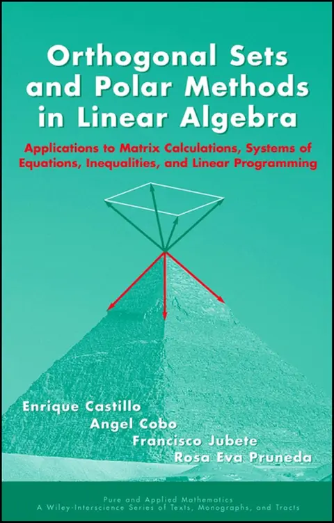 Cover of Orthogonal Sets and Polar Methods in Linear Algebra