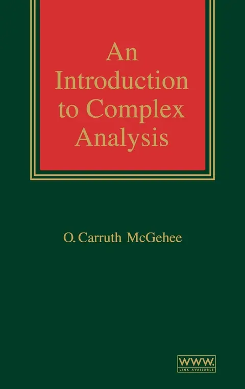 Cover of An Introduction to Complex Analysis
