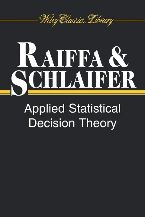 Cover of Applied Statistical Decision Theory