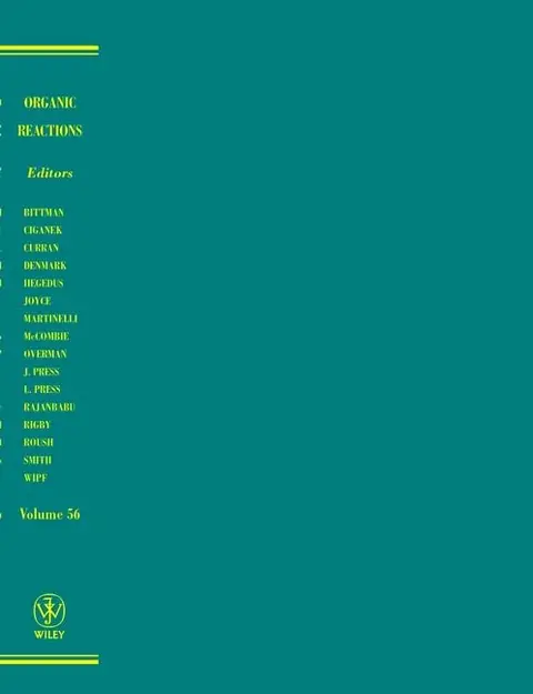 Cover of Organic Reactions