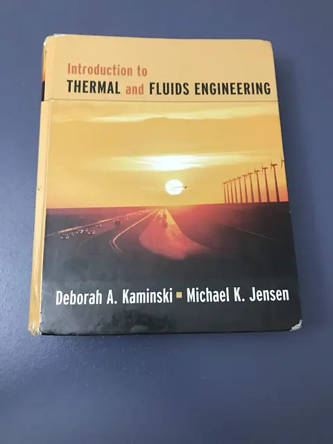 Cover of WIE Introduction to Thermal and Fluids Engineering