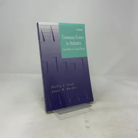 Cover of Common Errors in Statistics