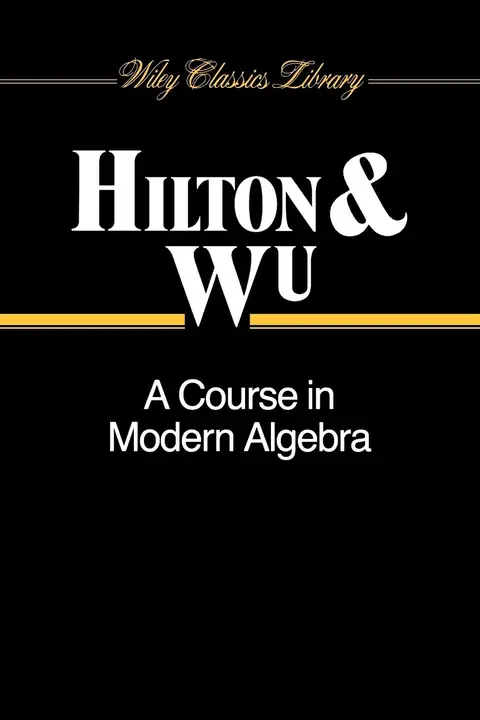 Cover of Course in Modern Algebra