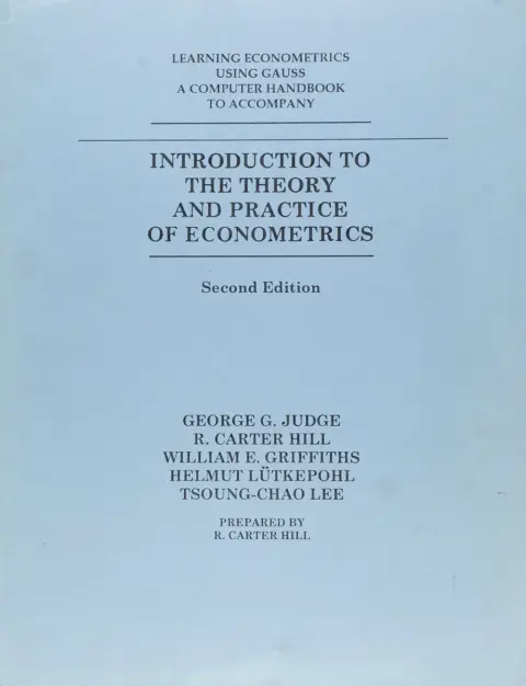 Cover of Learning Econometrics Using Gaus