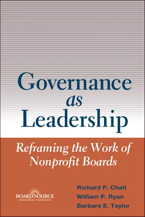 Cover of Governance as Leadership