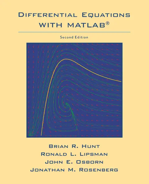 Cover of Differential Equations with Matlab