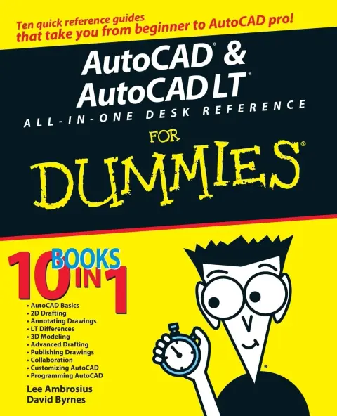 Cover of Autocad & Autocad Lt All-In-One Desk Reference for Dummies