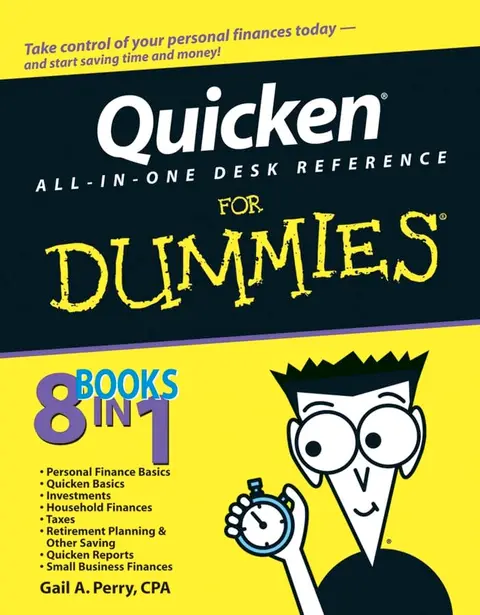 Cover of Quicken All–in–One Desk Reference for Dummies