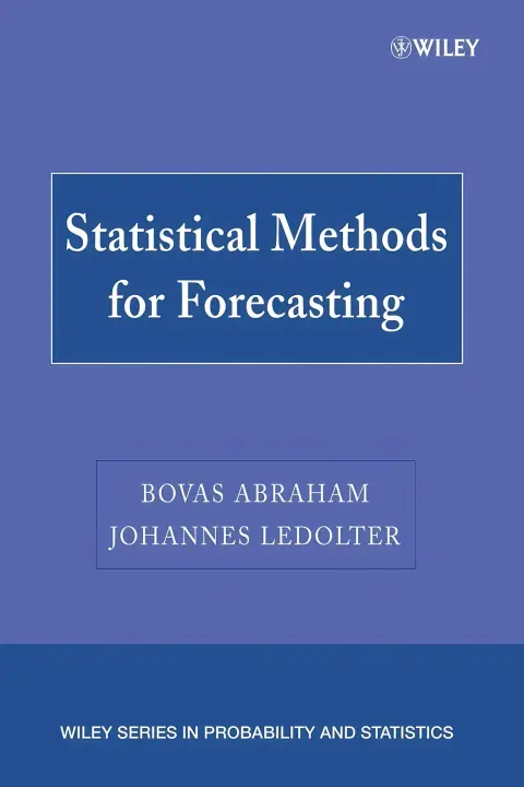 Cover of Statistical Methods for Forecasting