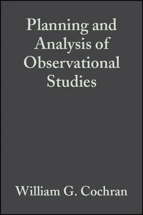 Cover of Planning and Analysis of Observational Studies