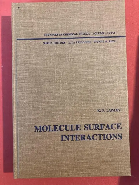 Cover of Molecule Surface Interactions
