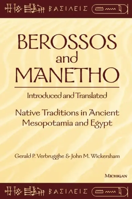 Cover of Berossos and Manetho
