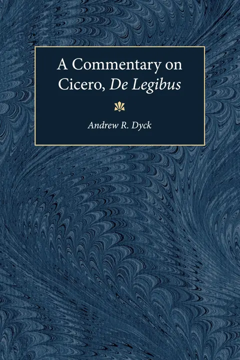 Cover of A Commentary on Cicero De Legibus