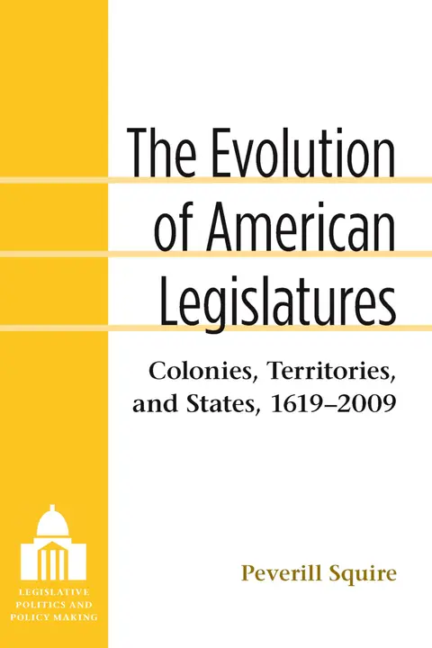 Cover of The Evolution of American Legislatures