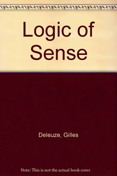 Cover of Logic of Sense
