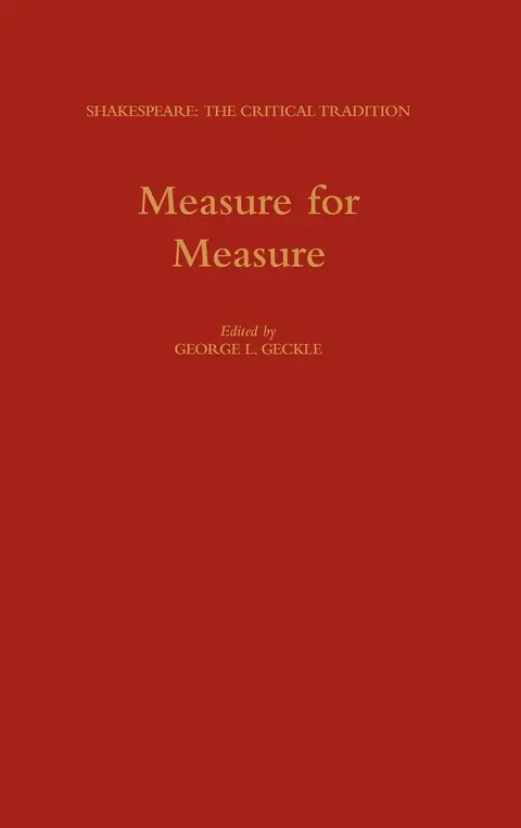 Cover of "Measure for Measure"