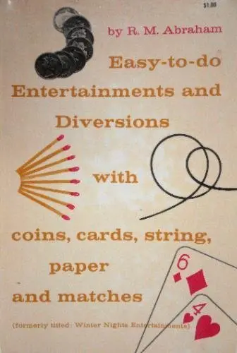 Cover of Easy to Do Entertainments and Diversions